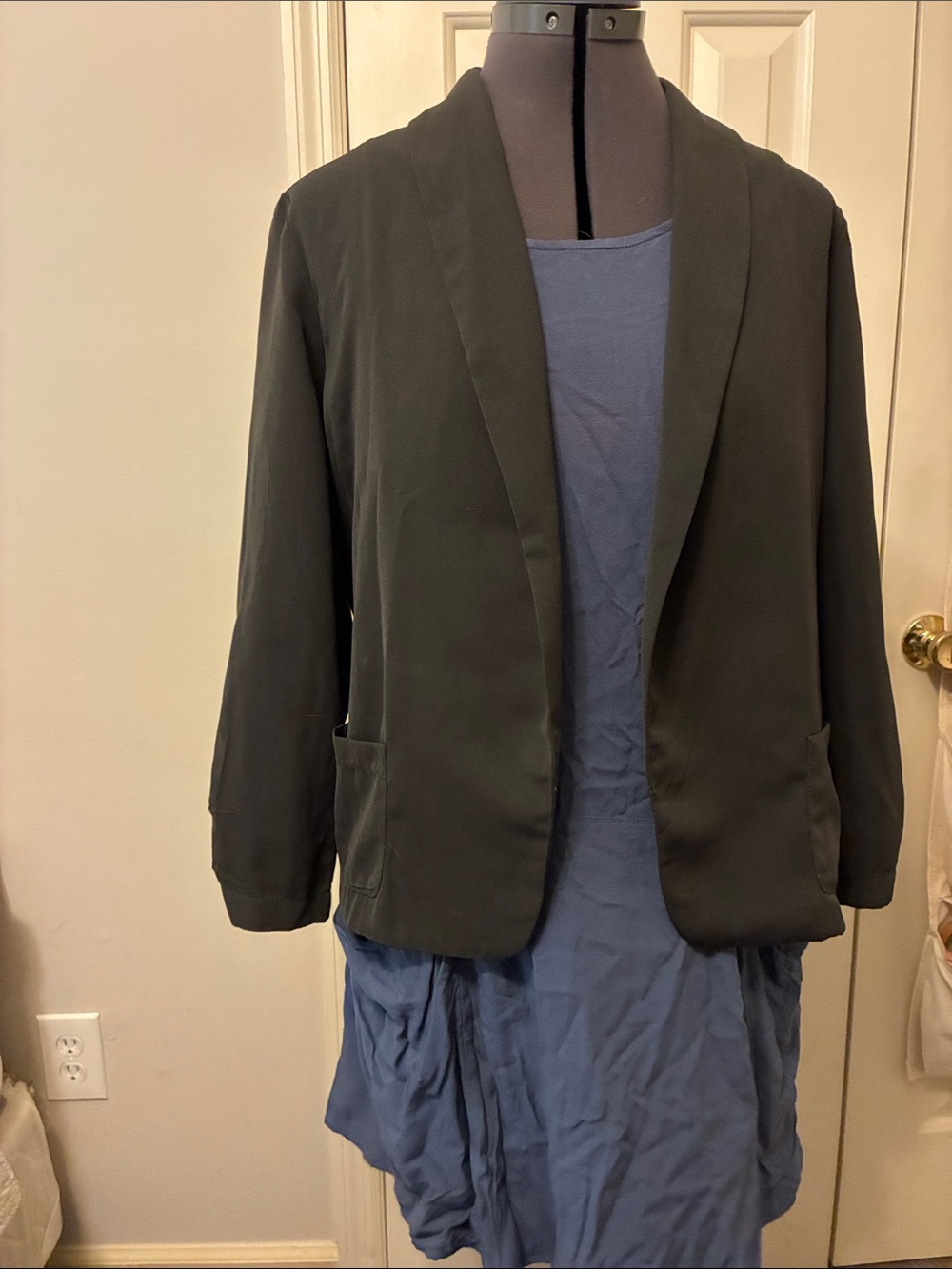 Black Blazer - Classic Open Front